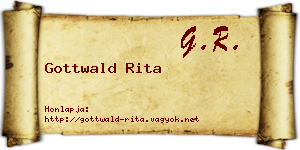 Gottwald Rita névjegykártya